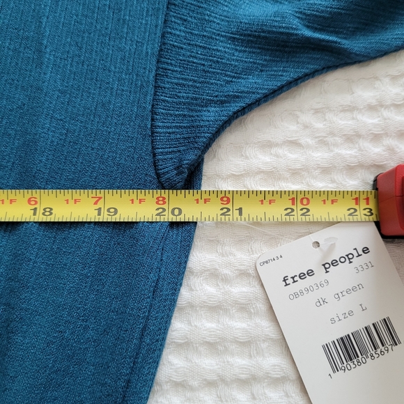 SALE Free People Sundown Cowl Neck Dress Teal - Picture 8 of 8